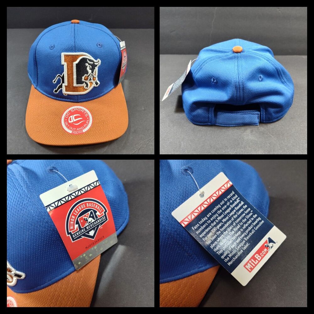 MiLB Durham Bulls Classic D Blue Baseball Hat Child Youth Adjustable Cap Minor